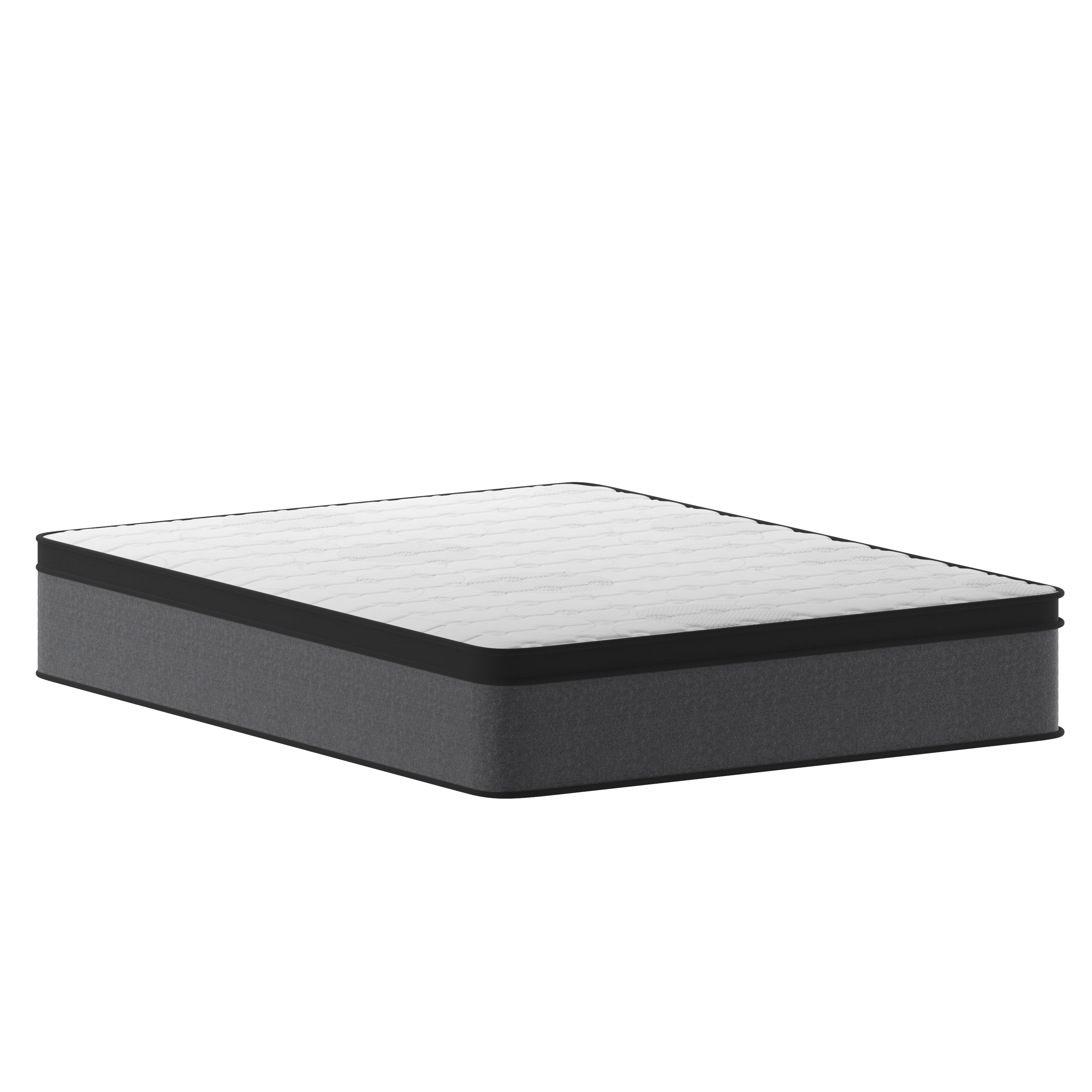 Flash Furniture CL-ET232-13-Q-GG Capri Comfortable Sleep Euro Pillow Top 13" Hybrid Pocket Spring Mattress, Mattress in a Box, Queen