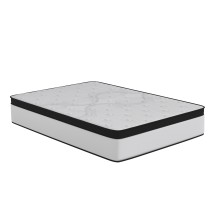 Flash Furniture CL-FR231-12-F-GG Capri Comfortable Sleep Firm 12&quot; Hybrid Pocket Spring Mattress, Extra Firm, Full Mattress in a Box