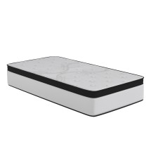 Flash Furniture CL-FR231-12-T-GG Capri Comfortable Sleep Firm 12&quot; Hybrid Pocket Spring Mattress, Extra Firm, Twin Mattress in a Box