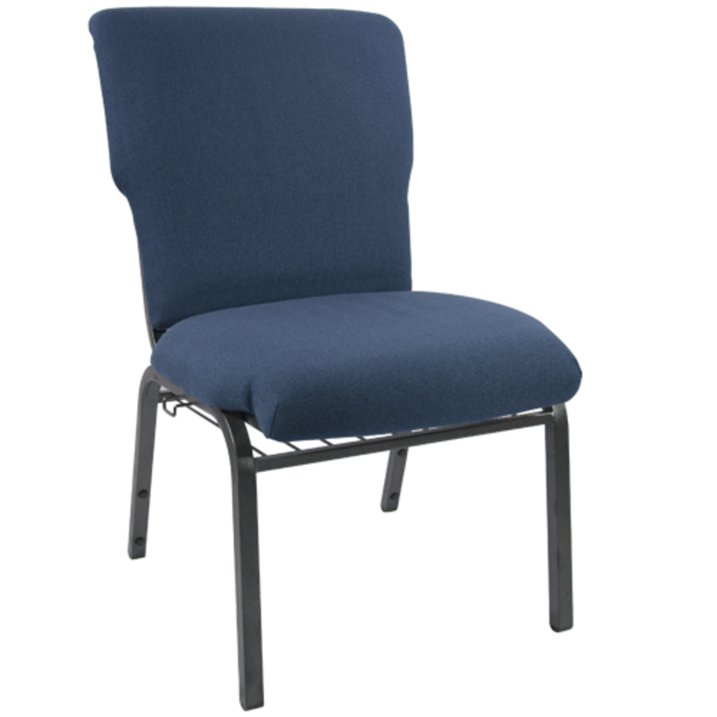 Flash Furniture EPCHT-101 Advantage Navy Discount Church Chair 21" Wide