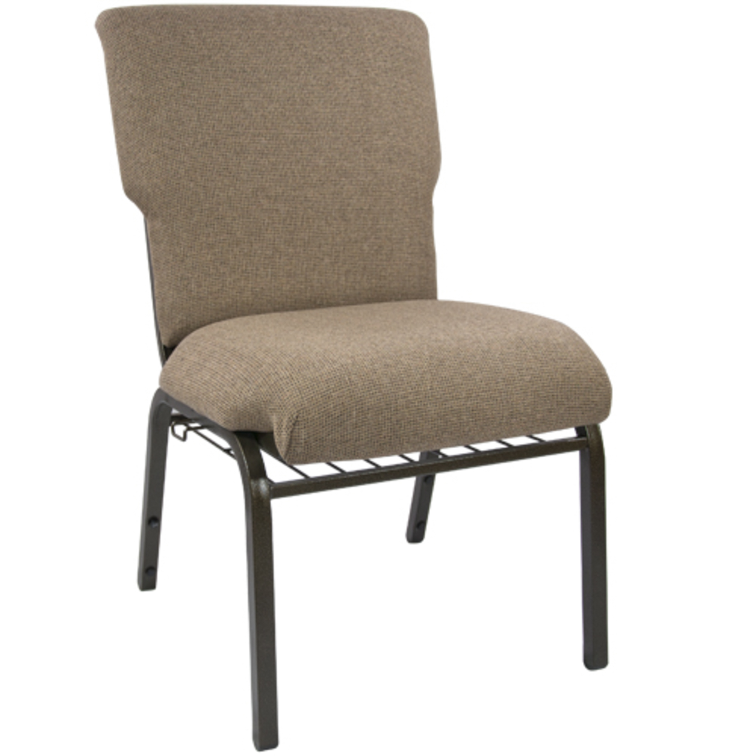 Flash Furniture EPCHT-105 Advantage Mixed Tan Discount Church Chair 21" Wide