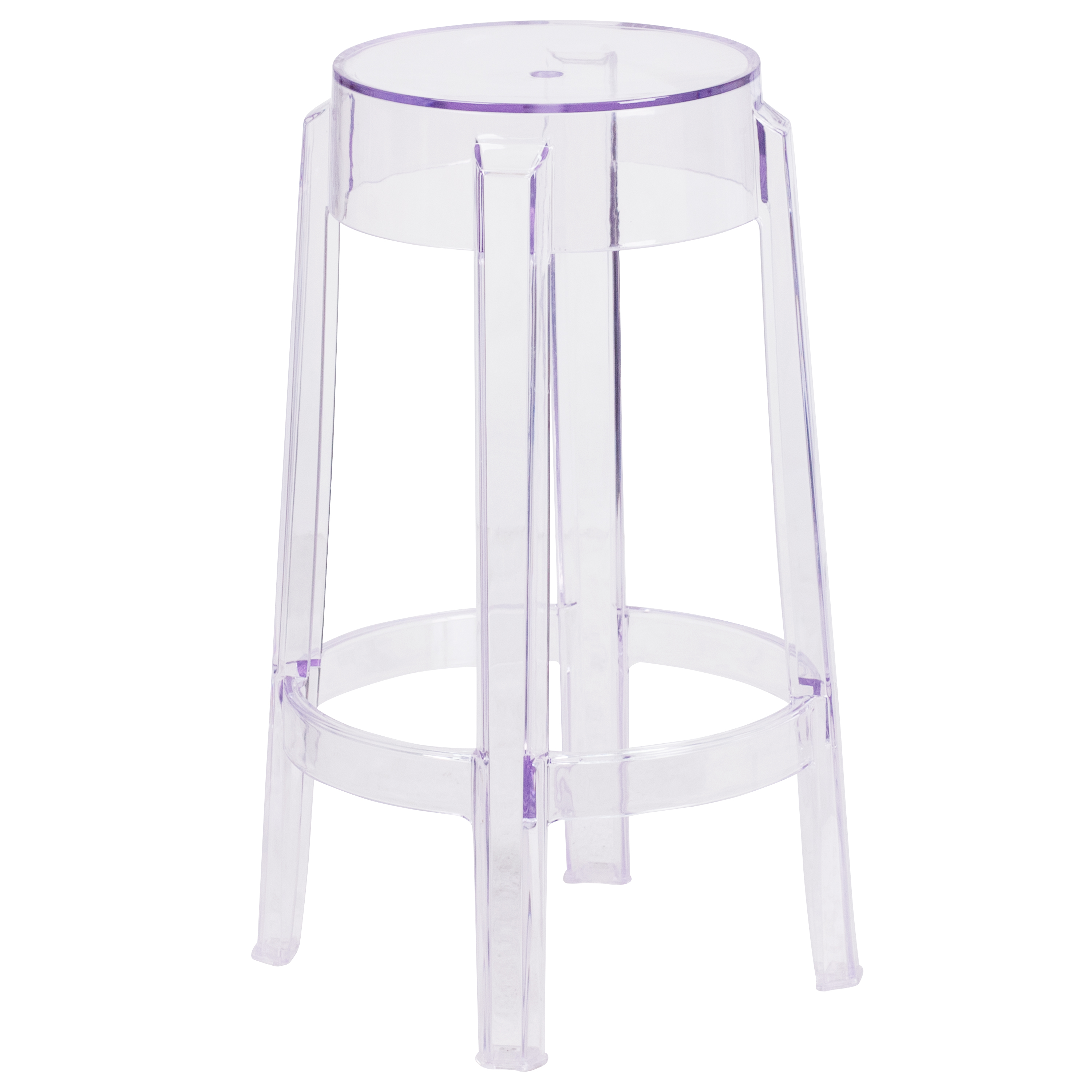 Flash Furniture FH-118-APC1-GG 25.75'' High Transparent Counter Height Stool