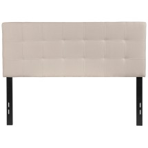 Flash Furniture HG-HB1704-F-B-GG Tufted Upholstered Full Size Headboard, Beige Fabric