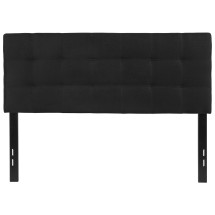 Flash Furniture HG-HB1704-F-BK-GG Tufted Upholstered Full Size Headboard, Black Fabric