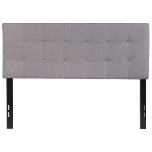 Flash Furniture HG-HB1704-F-LG-GG Tufted Upholstered Full Size Headboard, Light Gray Fabric
