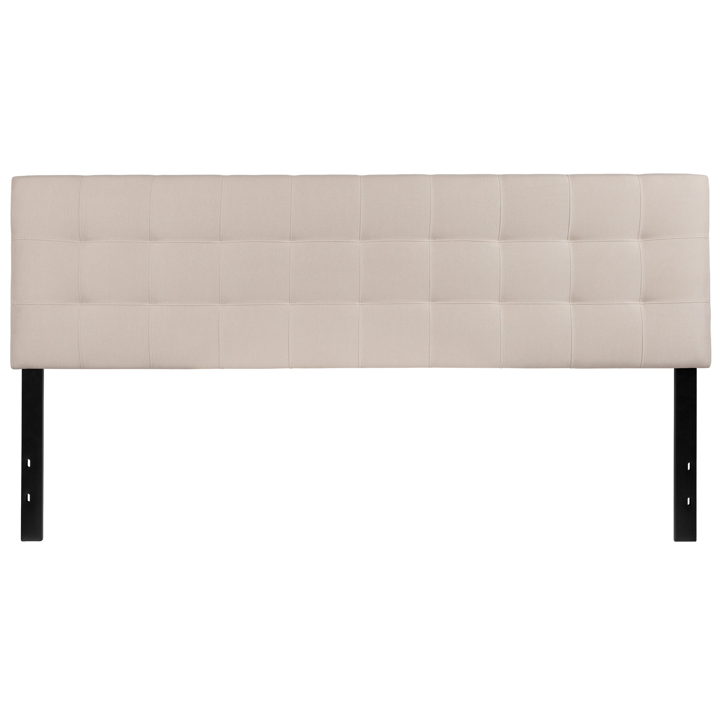 Flash Furniture HG-HB1704-K-B-GG Tufted Upholstered King Size Headboard, Beige Fabric