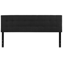 Flash Furniture HG-HB1704-K-BK-GG Tufted Upholstered King Size Headboard, Black Fabric