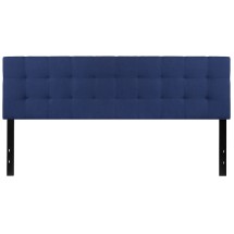 Flash Furniture HG-HB1704-K-N-GG Tufted Upholstered King Size Headboard, Navy Fabric