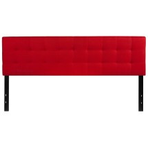 Flash Furniture HG-HB1704-K-R-GG Tufted Upholstered King Size Headboard, Red Fabric