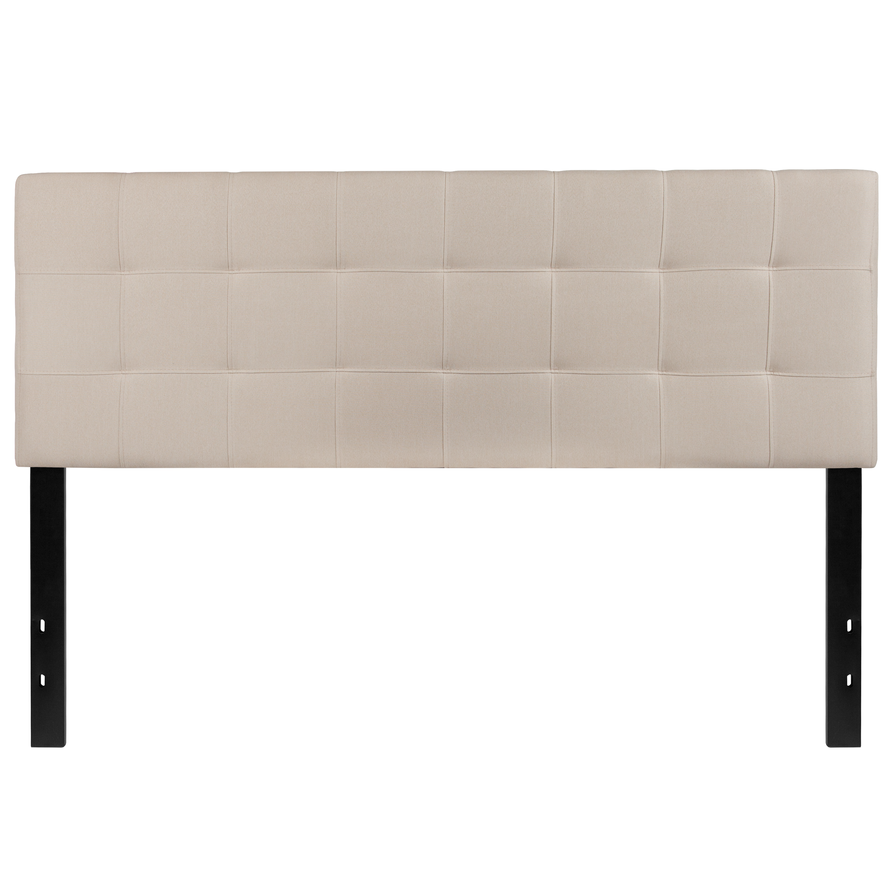 Flash Furniture HG-HB1704-Q-B-GG Tufted Upholstered Queen Size Headboard, Beige Fabric