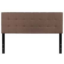 Flash Furniture HG-HB1704-Q-C-GG Tufted Upholstered Queen Size Headboard, Camel Fabric