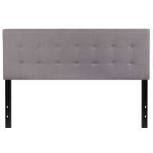 Flash Furniture HG-HB1704-Q-LG-GG Tufted Upholstered Queen Size Headboard, Light Gray Fabric