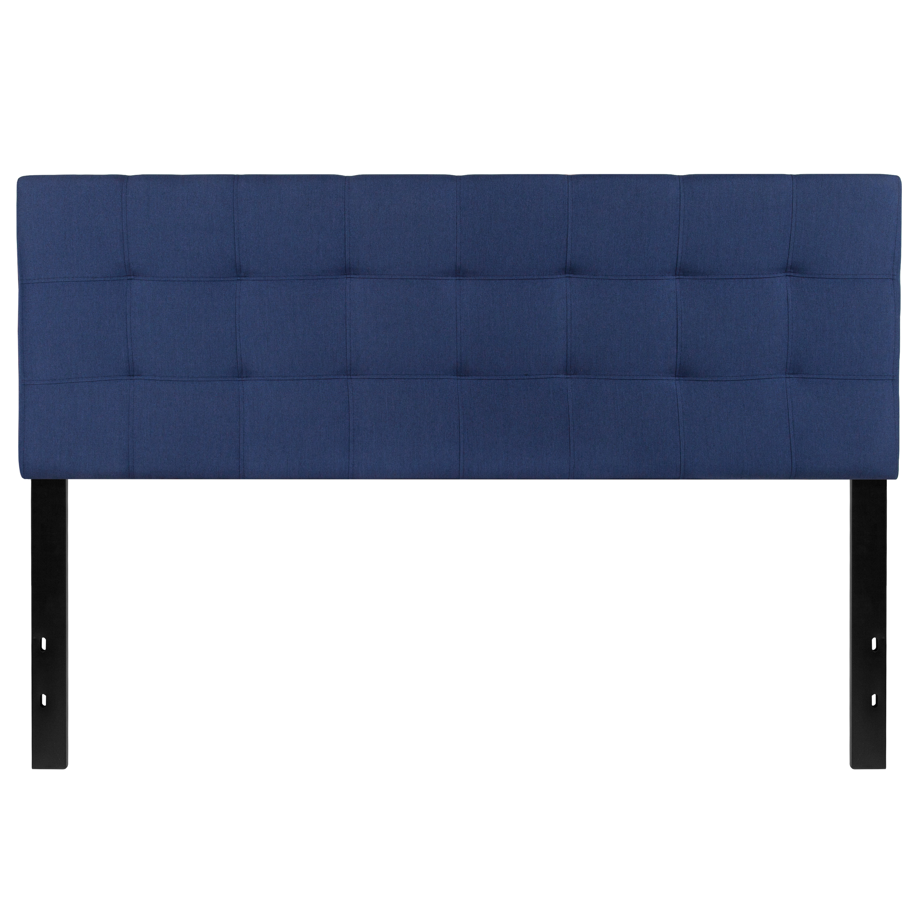 Flash Furniture HG-HB1704-Q-N-GG Tufted Upholstered Queen Size Headboard, Navy Fabric