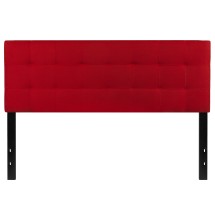 Flash Furniture HG-HB1704-Q-R-GG Tufted Upholstered Queen Size Headboard, Red Fabric