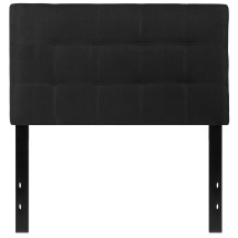 Flash Furniture HG-HB1704-T-BK-GG Tufted Upholstered Twin Size Headboard, Black Fabric