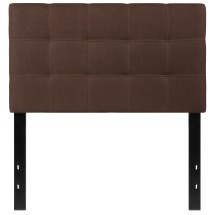 Flash Furniture HG-HB1704-T-DBR-GG Tufted Upholstered Twin Size Headboard, Dark Brown Fabric