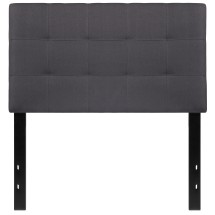 Flash Furniture HG-HB1704-T-DG-GG Tufted Upholstered Twin Size Headboard, Dark Gray Fabric