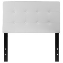 Flash Furniture HG-HB1705-T-W-GG Lennox Tufted Upholstered Twin Size Headboard, White Vinyl