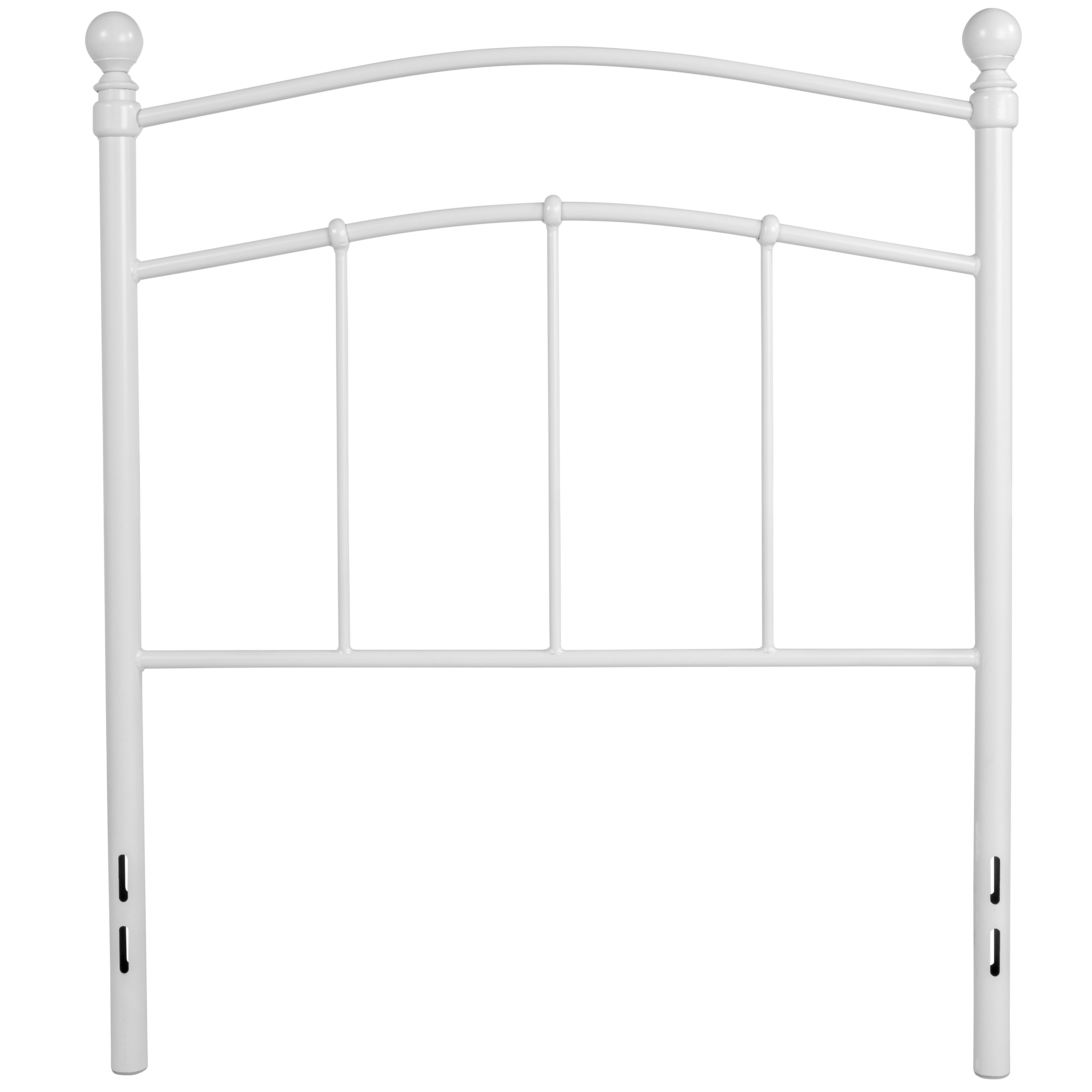 Flash Furniture HG-HB1706-WH-T-GG Woodstock Decorative White Metal Twin Size Headboard