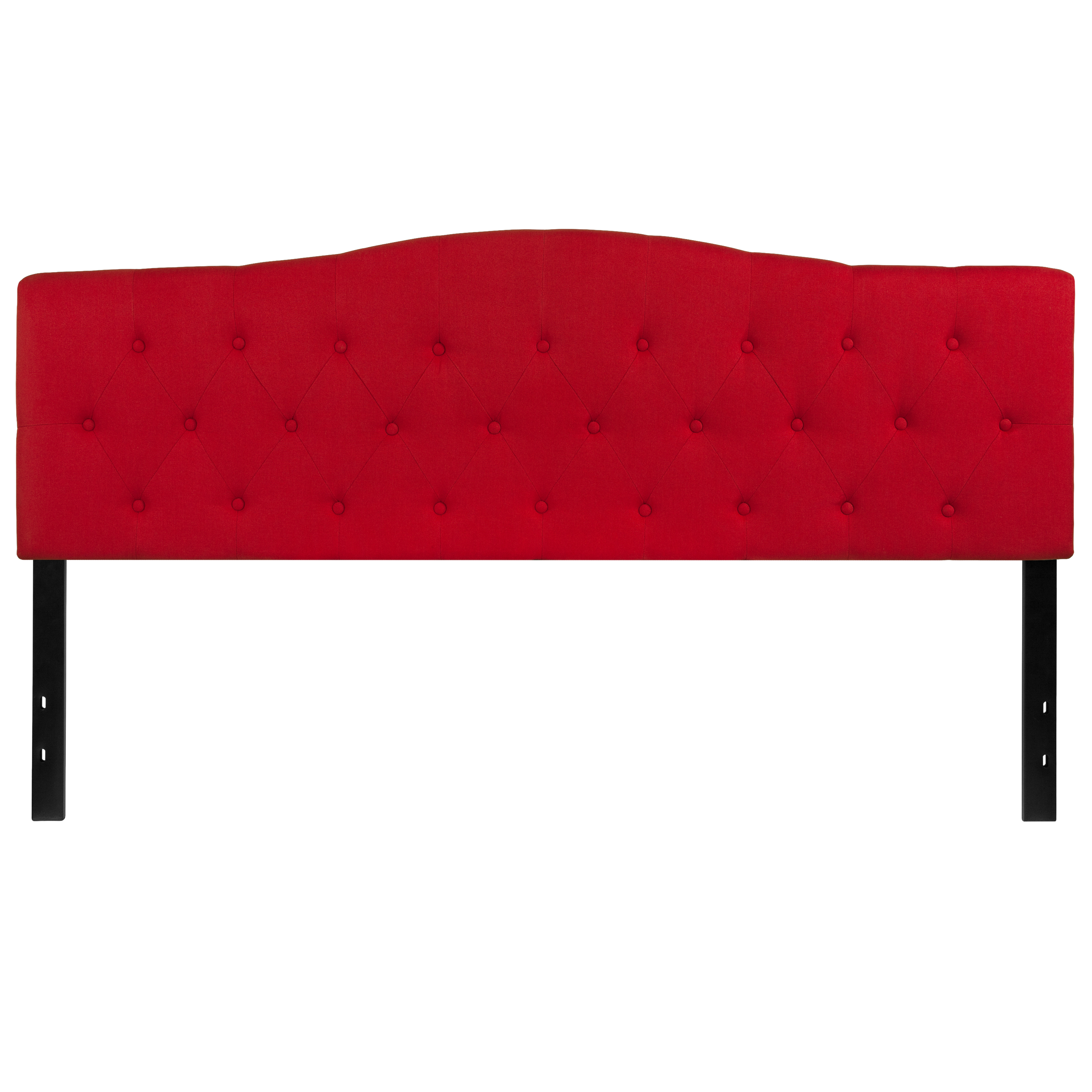 Flash Furniture HG-HB1708-K-R-GG Red Tufted Upholstered King Size Headboard, Fabric