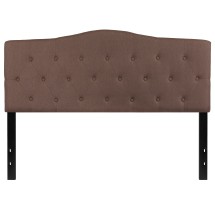 Flash Furniture HG-HB1708-Q-C-GG Camel Tufted Upholstered Queen Size Headboard, Fabric