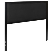 Flash Furniture HG-HB1717-F-BK-GG Metal Upholstered Full Size Headboard, Black Fabric