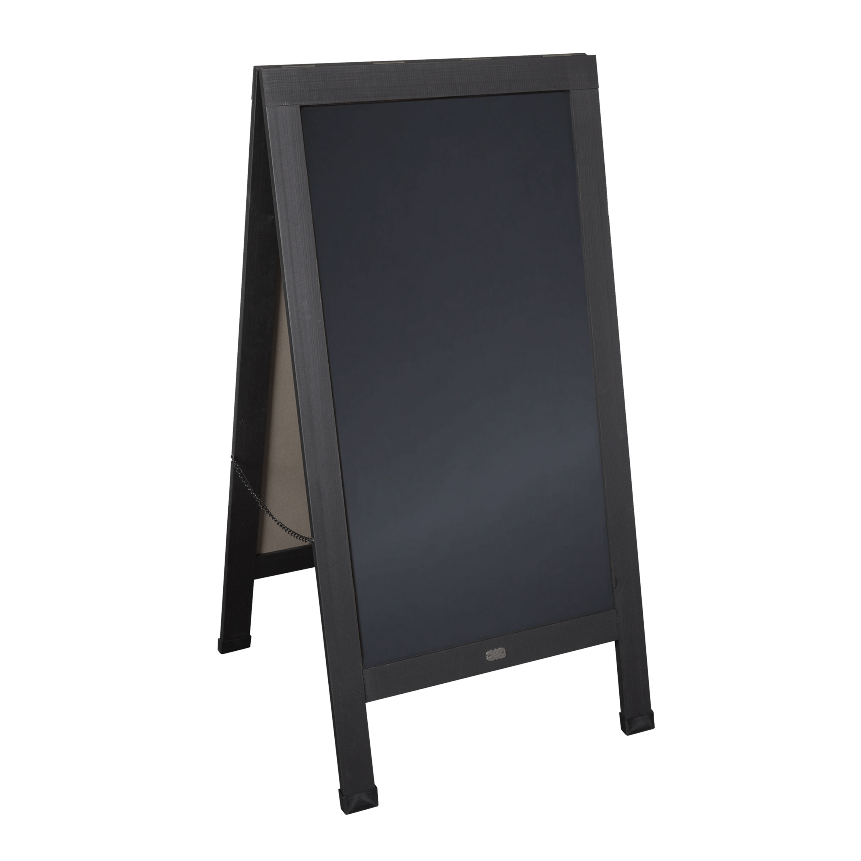 Flash Furniture HGWA-CB-4824-BLK-GG Canterbury Black 48" x 24" Wooden A-Frame Indoor/Outdoor A-Frame Magnetic Chalkboard Sign Set