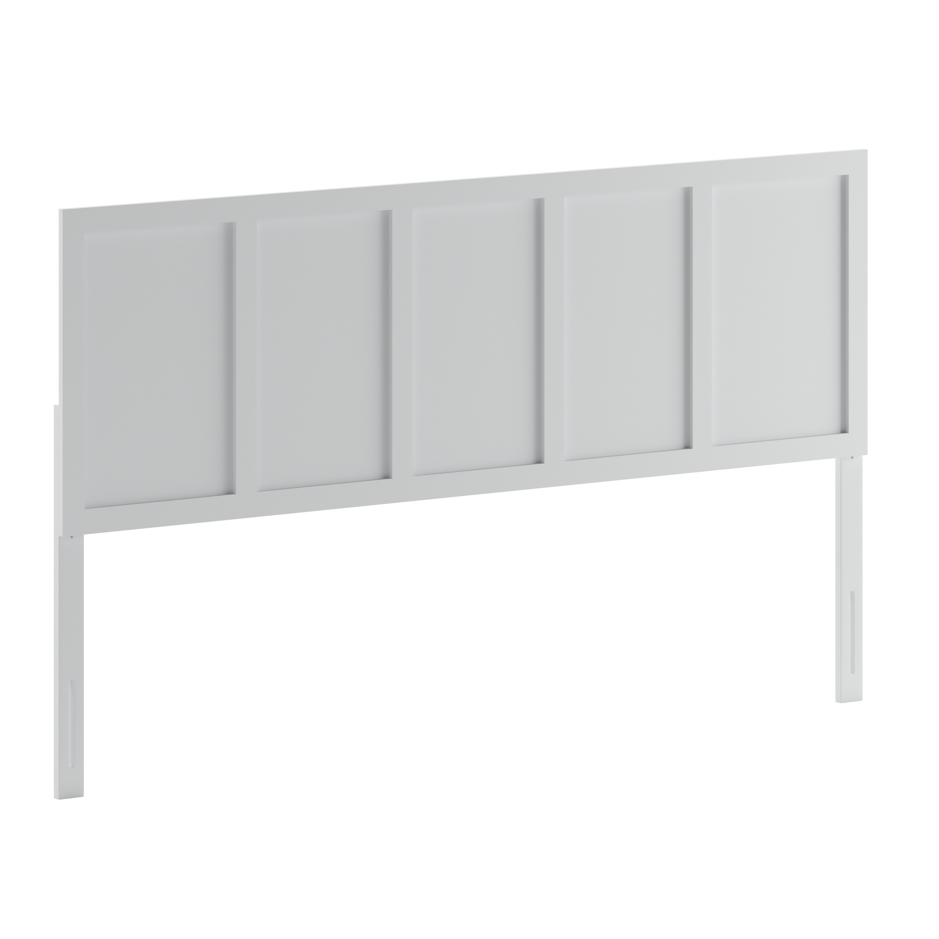 Flash Furniture MG-9708KHB-K-WHT-GG King Size White 4 Panel Adjustable Headboard