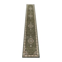 Flash Furniture NR-RGB404-315-GN-GG Persian Style 3' x 15' Green Area Rug, Olefin with Jute Backing