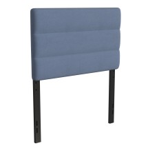Flash Furniture TW-3WLHB21-BL-T-GG Twin Channel Stitched Blue Fabric Adjustable Height Headboard