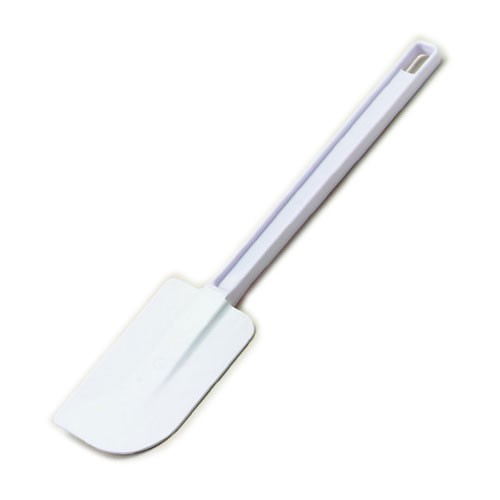 Tablecraft Products 1516 Spatula, 16'', flat shaped, dishwasher safe, rubber  blade, white, BPA Free (must be purchased in mul - Gerharz Equipment
