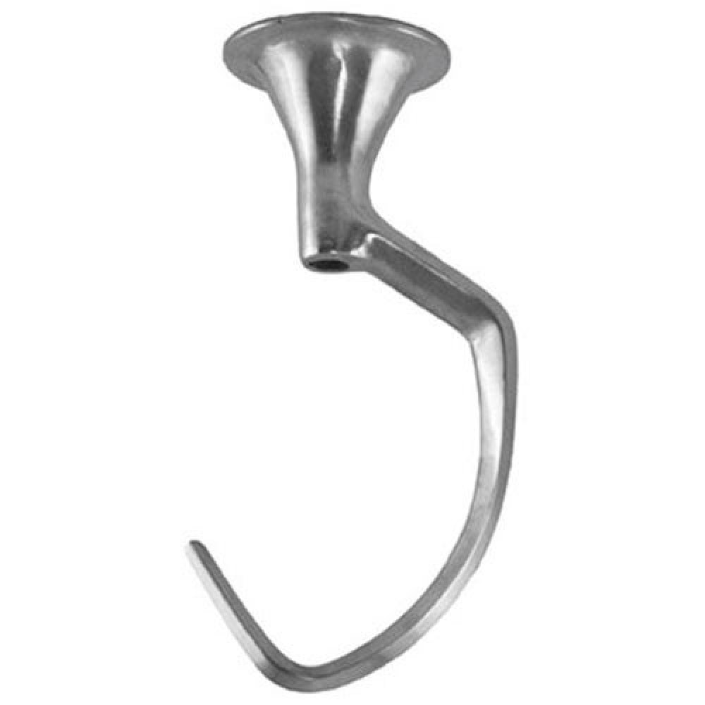 20 qt. Commercial Dough Hook - Solid Aluminum Spiral