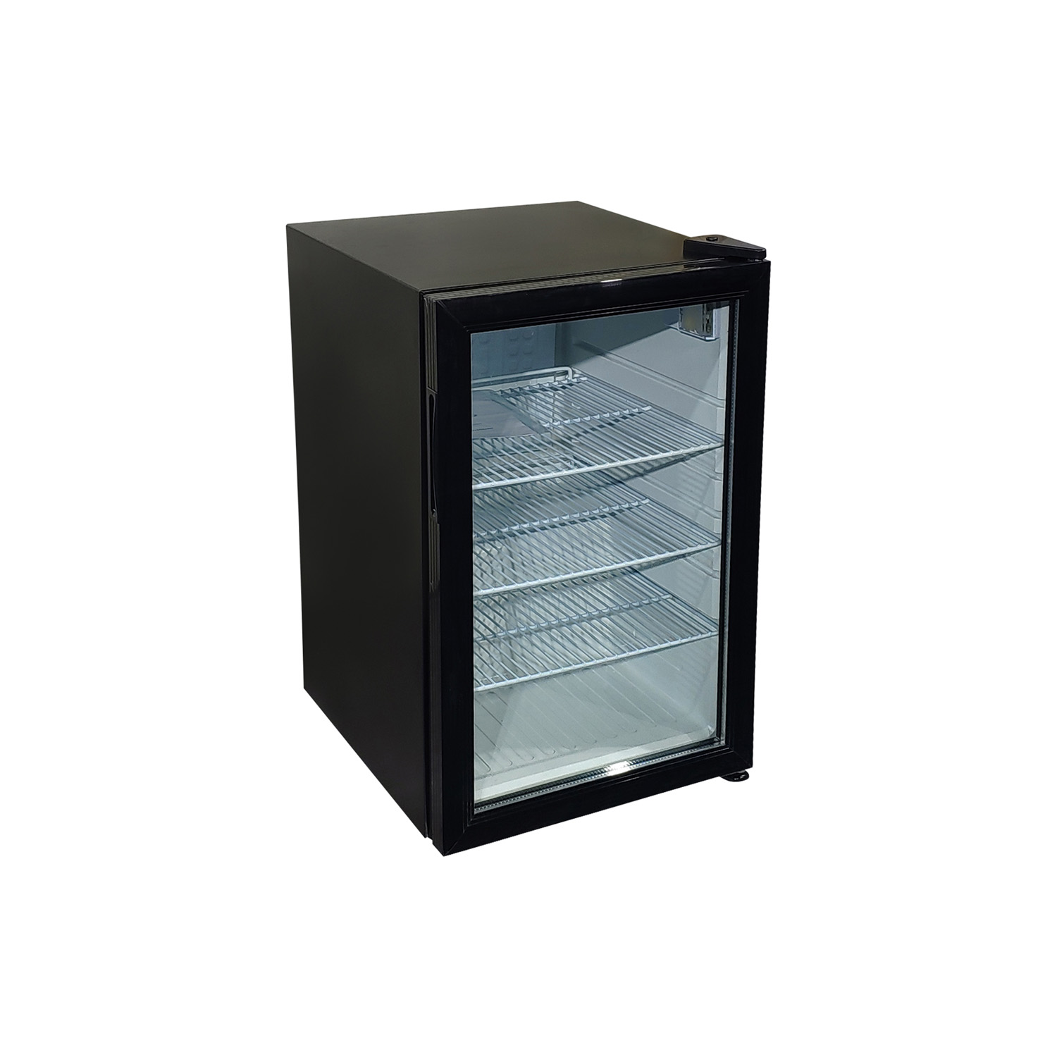 CAC China RFCS-27B Black Countertop Refrigerated Merchandiser, 18 3/4" x 17 1/8" x 27" H 