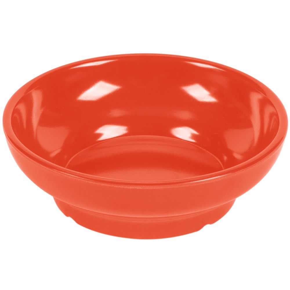 Red & Orange Plastic Salsa Bowls