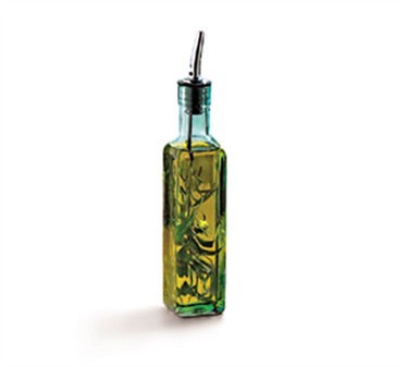 Tablecraft Authentic 6631 1 Liter Recycled Green Glass Bottle