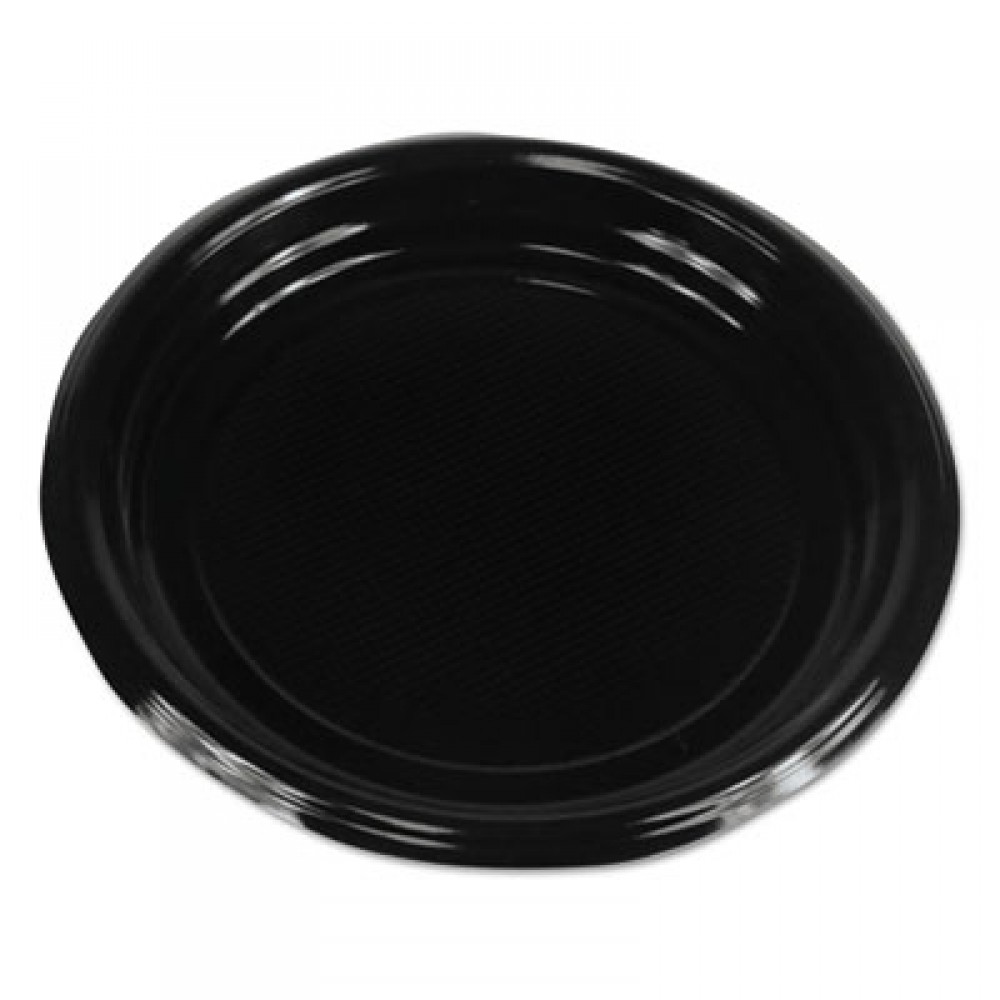 Chinet 500-Pack Black Plastic Leak Proof Disposable Dinner Plates in the  Disposable Plates department at