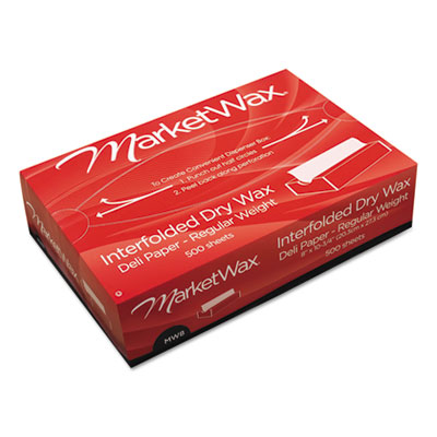 Interfolded Dry Wax Deli Paper, 8 x 10-3/4, White, 500/Box, 12  Boxes/Carton - LionsDeal