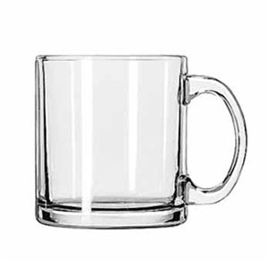 13 oz. Clear Glass Coffee Mug