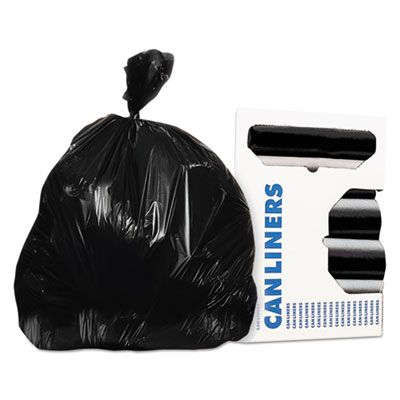 23 Gal. Clear Linear Low Density Trash Bags, 0.9 mil, 28 in. x 45 in., 6  Boxes of 50 Bags, 300/Carton