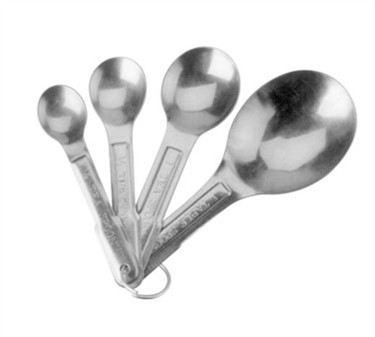 Stainless Steel Measuring Spoon Set (1/4, 1/2, 1 Tsp, 1 Tbsp