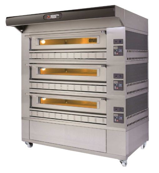 Moretti Forni P150G A3 Triple Deck Gas Pizza Oven, 58 W x 34 D - LionsDeal