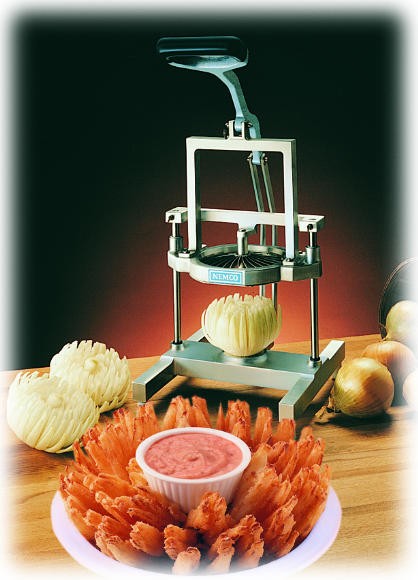 commercial blooming onion blossom cutter onion