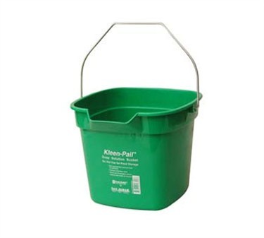 Winco PPL-3G Cleaning Bucket 3 Qt. Green Soap Solution
