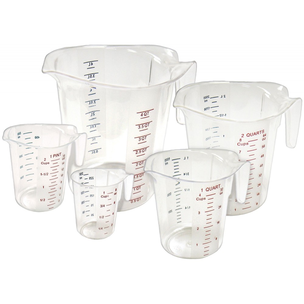 Franklin Machine Products 280-1329 Dry Measuring Cup Set 1/4 Cup, 1/3 Cup,  1/2 Cup & 1 Cup - LionsDeal
