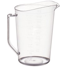 Winco MCPP-4, Set of White Plastic Measuring Cups with Capacity Marking,  0.25, 0.33, 0.5 and 1 Cup