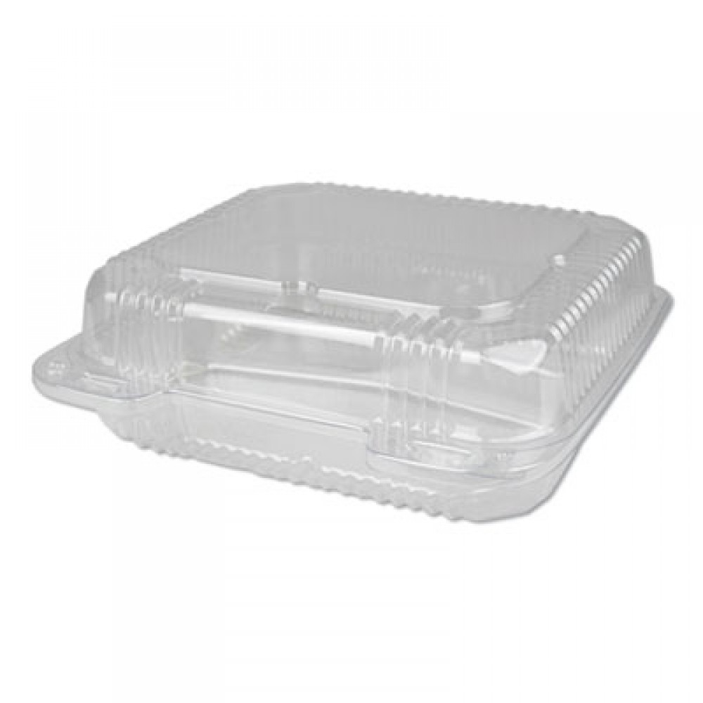 10 Pack 64oz Disposable Plastic Salad Containers with Lids, Takeout Bowls, Clear