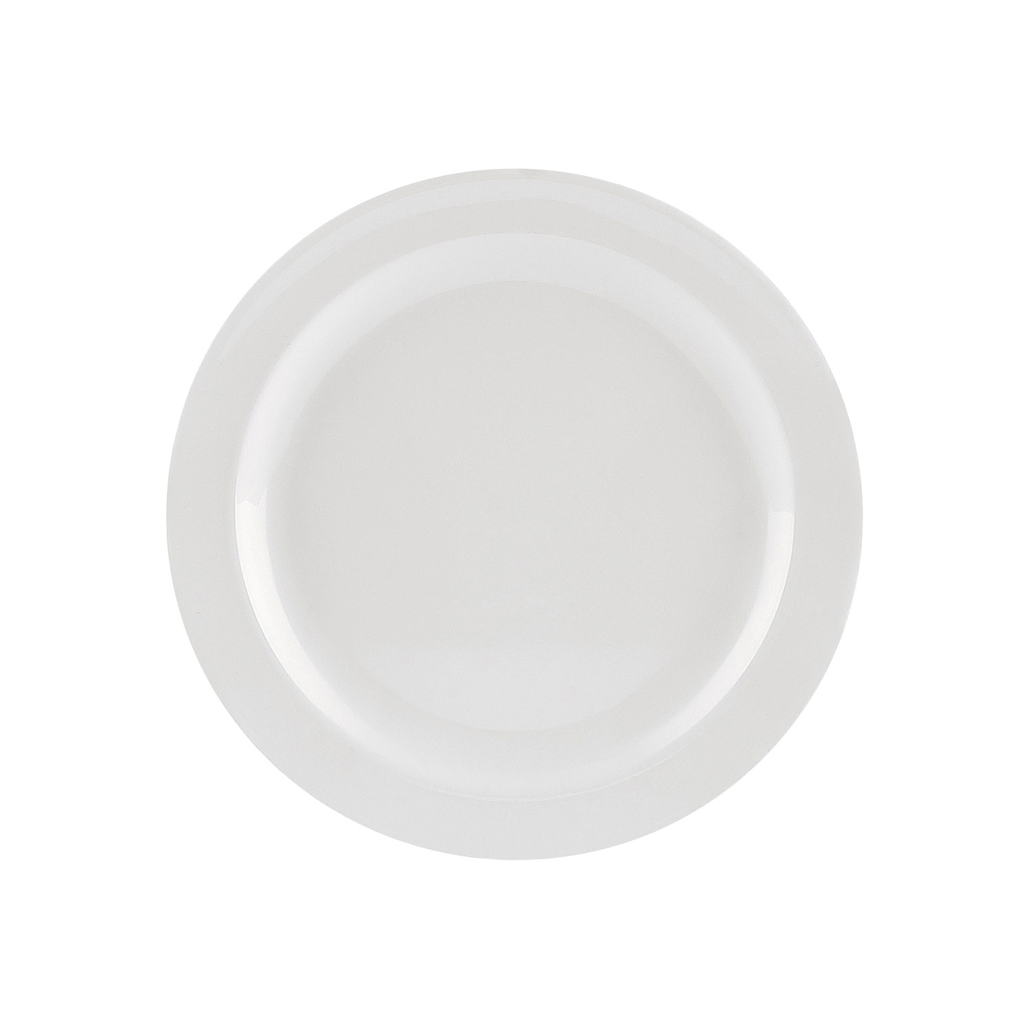 CAC China MLNC-6 Maxwell Melamine Narrow Rim Plate 6 1/2"