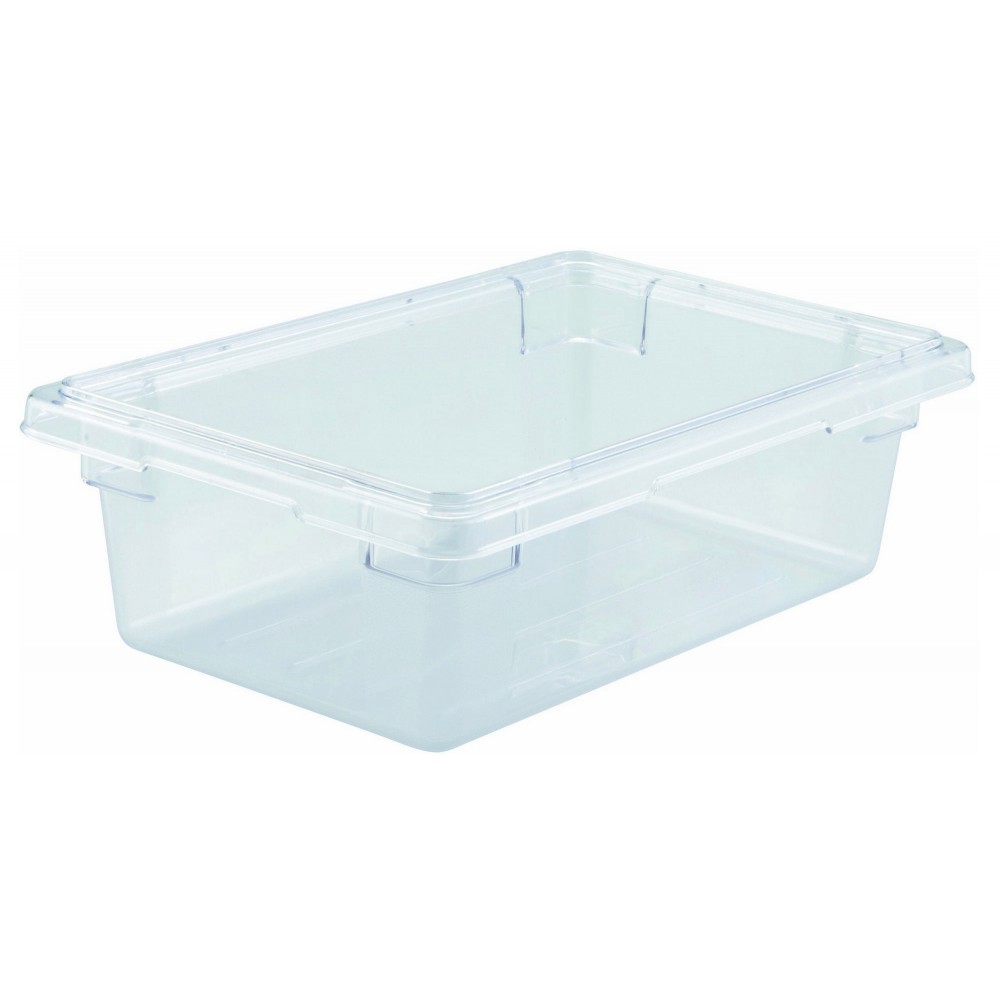 Thunder Group PLSFT006PC, 6-Quart Polycarbonate Square Food Storage  Containers, Clear