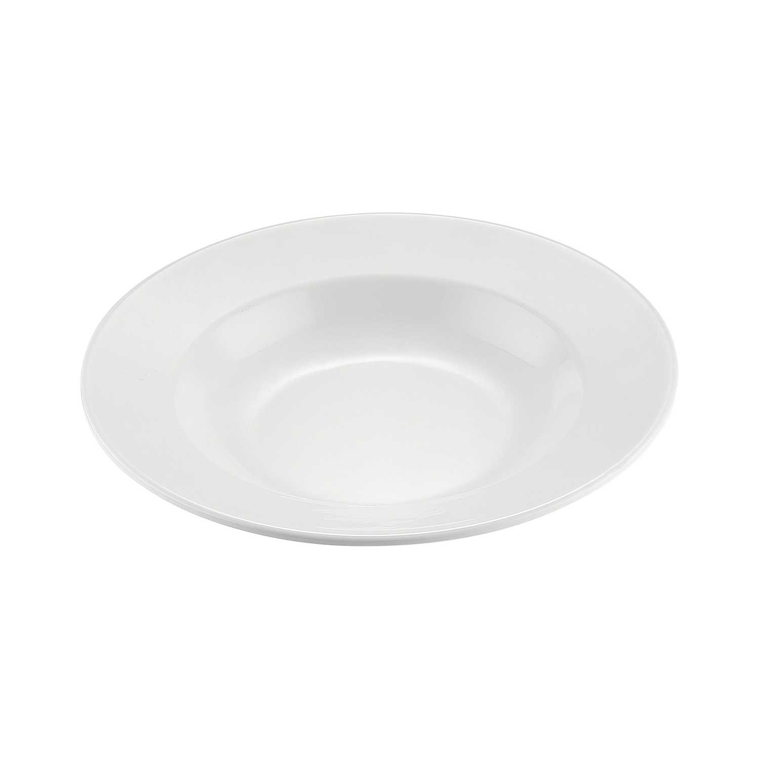 CAC China MLRN-3 Maxwell Melamine Rimmed Soup Plate 10 oz., 9"