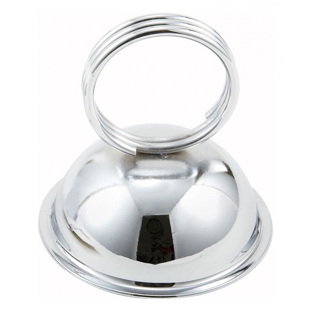 Winco MH-2 Stainless Steel Ring-Type Menu/Card Holder 2-1/2